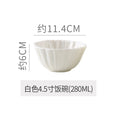 Embossed retro ceramic dinnerware set - french style, high-end steak plates, dessert plates, and salad bowls for home use