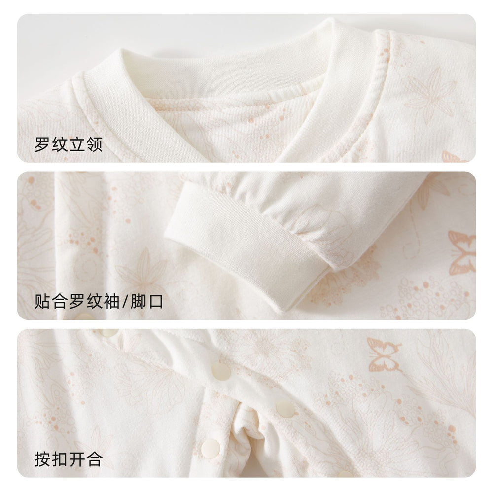 Babibele baby rompers - pure cotton, lightweight cotton, warm newborn baby clothes, quilted onesies, crawling suits, sleepwear