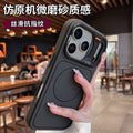 Spliced design magnetic compatible iphone 17 pro max case, apple 15 matte anti-drop protective cover