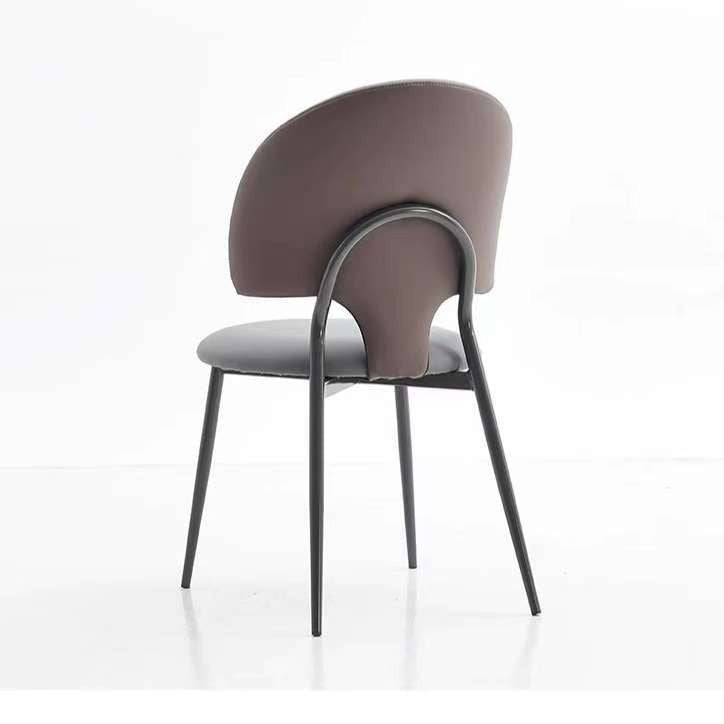 Dining Chair Hotel B & B Dining Chair Cafe Sales Office Rest Area Negotiation Area Customized Cat Claw Leather Backrest Chair