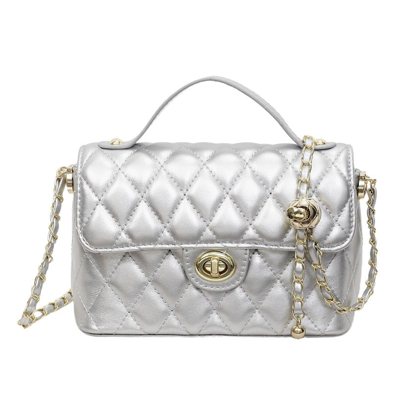 Cross-border foreign style rhombus small bag women's 2025 new fashionable versatile small square bag summer niche shoulder messenger bag