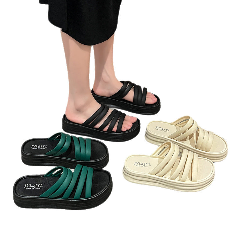 Women's summer sandals & slippers: trendy, minimalist, versatile, platform, thong sandals - new styles with a cushioned, height-increasing comfort