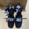 Za2024autumnew arrival baotou thick heel back strap buckle decoration mary jane high heel sandals daily easiest for match