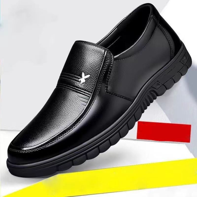 Men's leather shoes - soft sole, bargain prices! business casual loafers, perfect for work, security, or dad. dropshipping & wholesale available