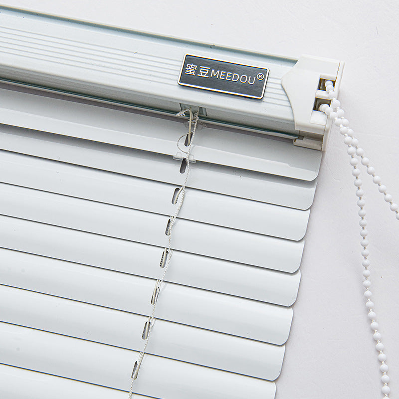 Pleated blinds without punching, simple bathroom, bedroom, office, aluminum alloy shading and lifting [honey bean]