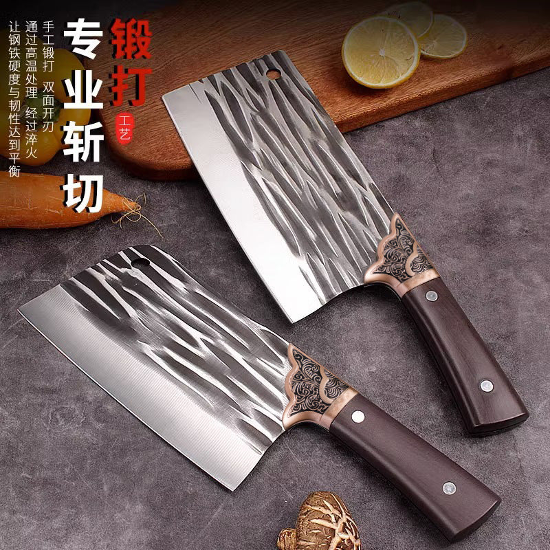 Forged for home kitchen knife chopping knife chef's special slicing knife kitchen longquan knife 20 yuan jianghu mode