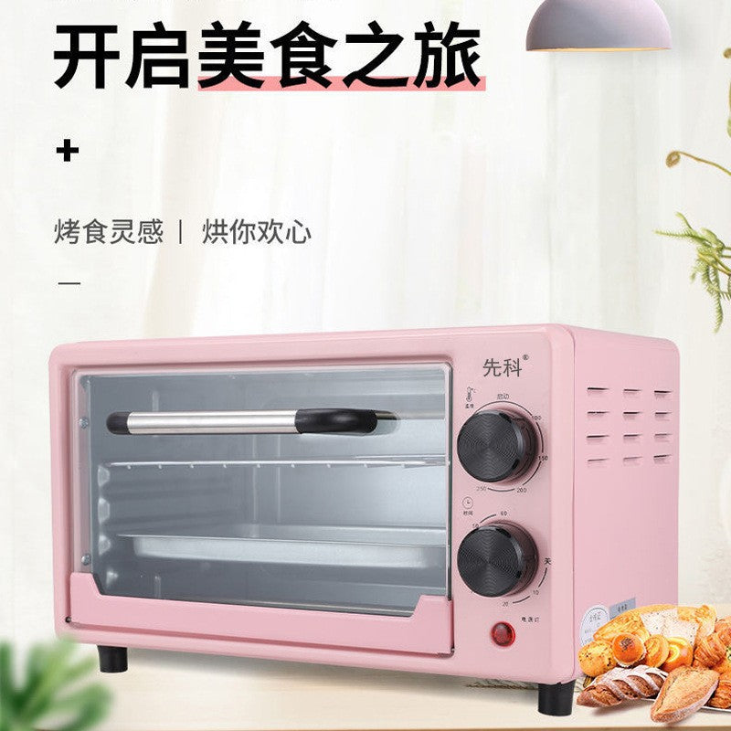 New arrival electric oven 16l high-looking mirror timing constant temperature electric oven all-in-one machine baking barbecue popular upper and lower