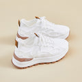 Height increasing white shoes 2026 new summer mesh breathable wedge heel mesh shoes thick sole cut outcasual dad shoes women's shoes