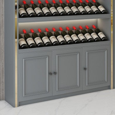 High-end paint wine cabinet display cabinet red wine cabinet commercial tobacco and wine cabinet wine cellar villa solid wood display stand Baijiu display cabinet
