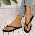 Women's flat flip-flops - summer fashion, outdoor wear, non-slip, thong sandals, beach sandals, cross-border e-commerce
