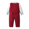 new arrival: british style suit vest christmas kids' set - spring/autumn formal wear, boys' autumn outfit, baby clothes