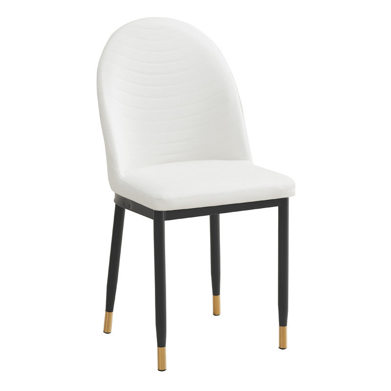 Accessible luxury dining chair commercial dining table chair leather upholstered stool back chair thickened strong caterpillar dining chair