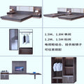 Hotel furniture standard room complete set of hotel bed box tv cabinet combination single room double apartment b&b large bed home