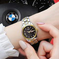 【tv shopping hot pick】diamond-accented stainless steel quartz watch - wholesale for men, dual calendar, luminous, suitable for women, couple's style