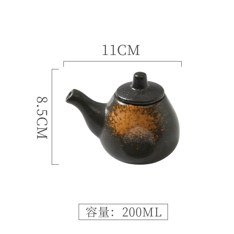 Vintage chic, high-style kitchenware: japanese ceramic soy sauce dispenser, vinegar dispenser, oil dispenser for home, restaurant, and hotel use