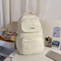 Schoolbag girl casualeasiest for match backpack college student middle school cute embroider star backpack travel backpack