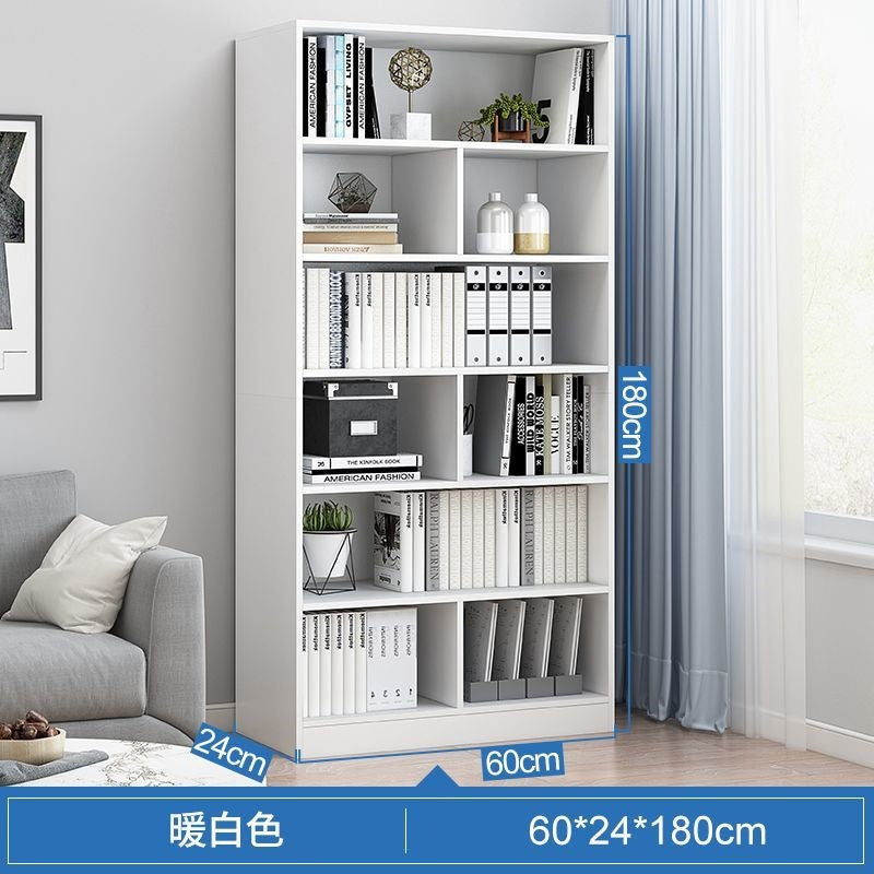 Bookshelf storage rack floor-standing simple for home multi-layer living room cabinet storage cabinet narrow slit small bookcase wall storage