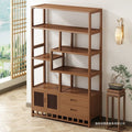 New chinoiserie bogu rack tea rack storage rack tea set rack tea display cabinet non-solid wood tea room ornaments duobao pavilion