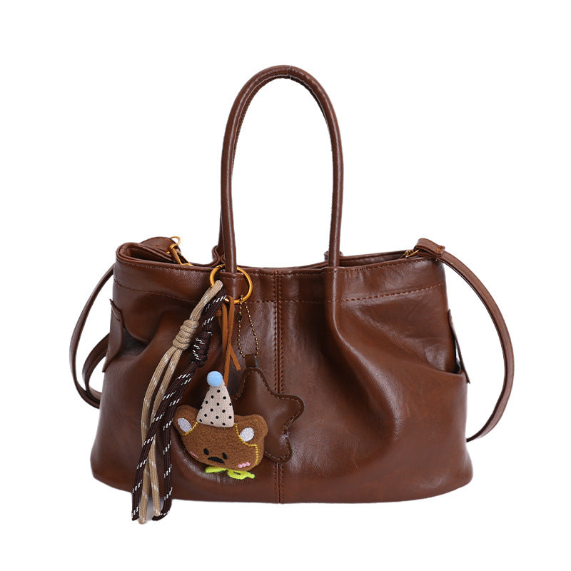 New arrivalcasual satchel bucket bag for women normcore style easiest for match shoulder bag trendy large capacity work clothing hand crossbody bag
