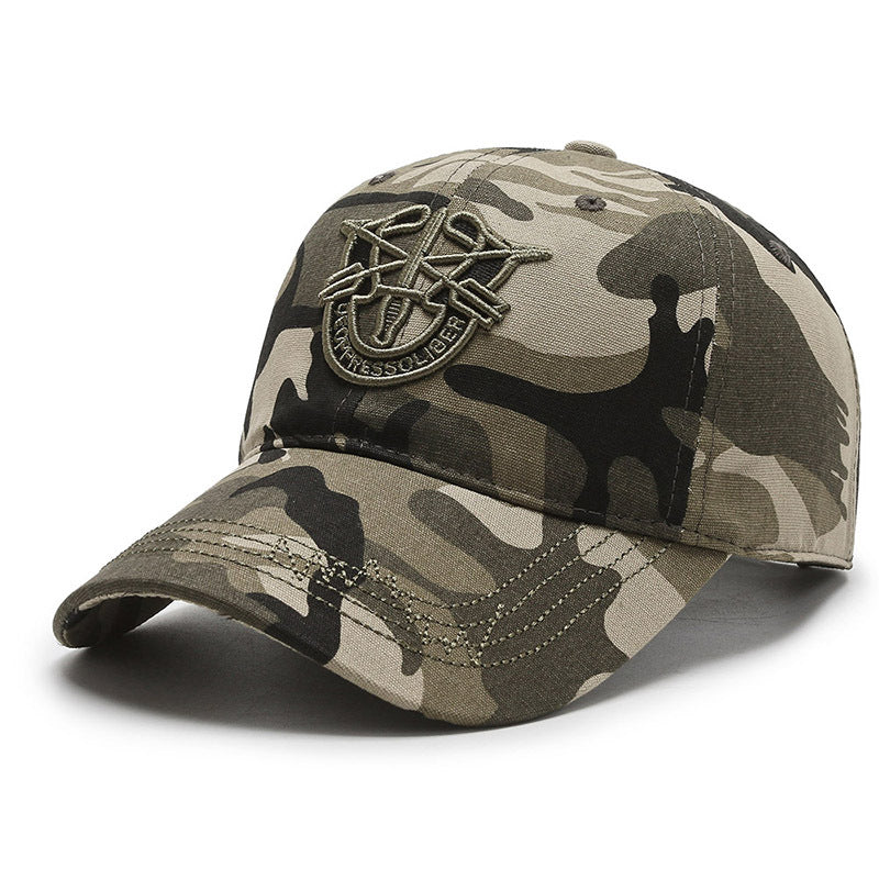 2023 New Men's and Women's Embroidered Baseball Cap Outdoor Sunscreen Shade Camouflage Cap Fashion Casual Arrow Cap