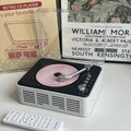 Retro multifunctional cd player bluetooth radio wooden speaker transparent dustproof high-fidelity stereo sound