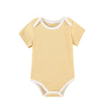 Khaki (solid color short-sleeved romper) pure cotton