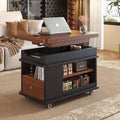 Solid wood coffee table tea table living room for homefoldable table sofa side table tea cabinet trolley movablelift coffee table