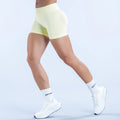 Amazon high-waisted butt-lifting yoga shorts - seamless peach lift, workout leggings, activewear, no camel toe