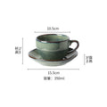 Kiln-turned coffee cup suit mug retro office water cup japanese breakfast cup good-looking ceramic tea cup