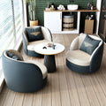 Modern minimalist cat paw leather sofa chair - trendy apartment bedroom balcony living room single seater light luxury sofa table and chair set