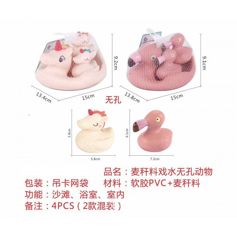 Cross-border  export soft glue water spray dinosaur unicorn marine animal children's bathroom pairing water toy