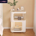 Bedside table small bedroom for home creative bedside cabinet modern casual storage shelf iron art movable side table