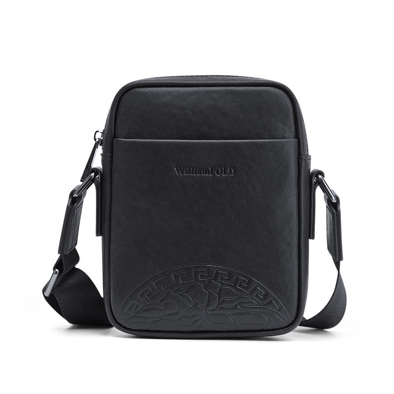 Emperor Paul Shoulder Bag Men's Leather Men's Bag Business Casual Breast Bag Men's Crossbody Bag Small Square Bag Vertical Bag