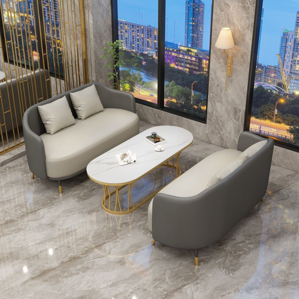 Negotiation table and chair combination sales office reception table and chair shopping mall beauty salon casual single sofa coffee table combination