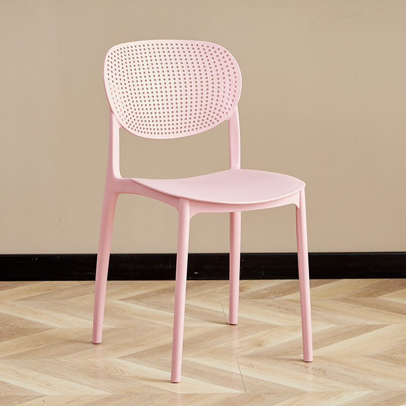 Popular scandinavian plastic chair for homethickened backrest dining chair study computer chair office negotiation training stool
