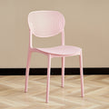 Popular scandinavian plastic chair for homethickened backrest dining chair study computer chair office negotiation training stool