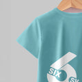 "stylish digital 67 print," perfect for summer wear, boys' outdoor sports t-shirt set