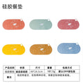 Kidsnon-slip silicone insulation placemat dining table oven mittswaterproof oil-proof casual coaster round kindergarten dinner plate mat