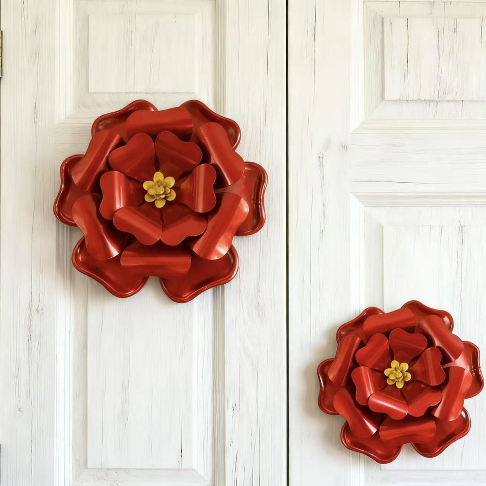 Manufacturer iron art flower ornaments home crafts metal ornaments jewelry iron art simulation ground plug courtyard decoration