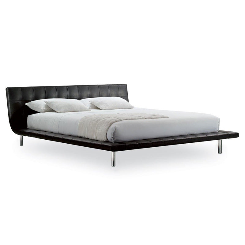Italian onda bed designer - trending luxury 1.8m double genuine leather italian comfort leather art gentleman's grand bed