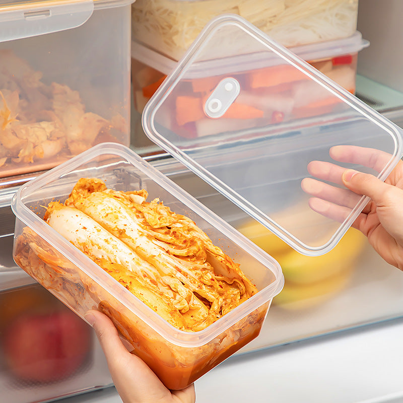 Kitchen large-capacity kimchi box sealed fresh-keeping box food-grade refrigerator special storage box with lid cold vegetable box