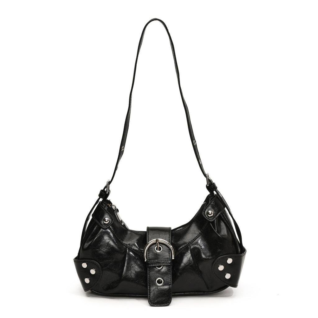 Cross-border 2025 spring new large-capacity fashion shoulder bag, foreign-style personalized baguette bag, light women's commuter bag