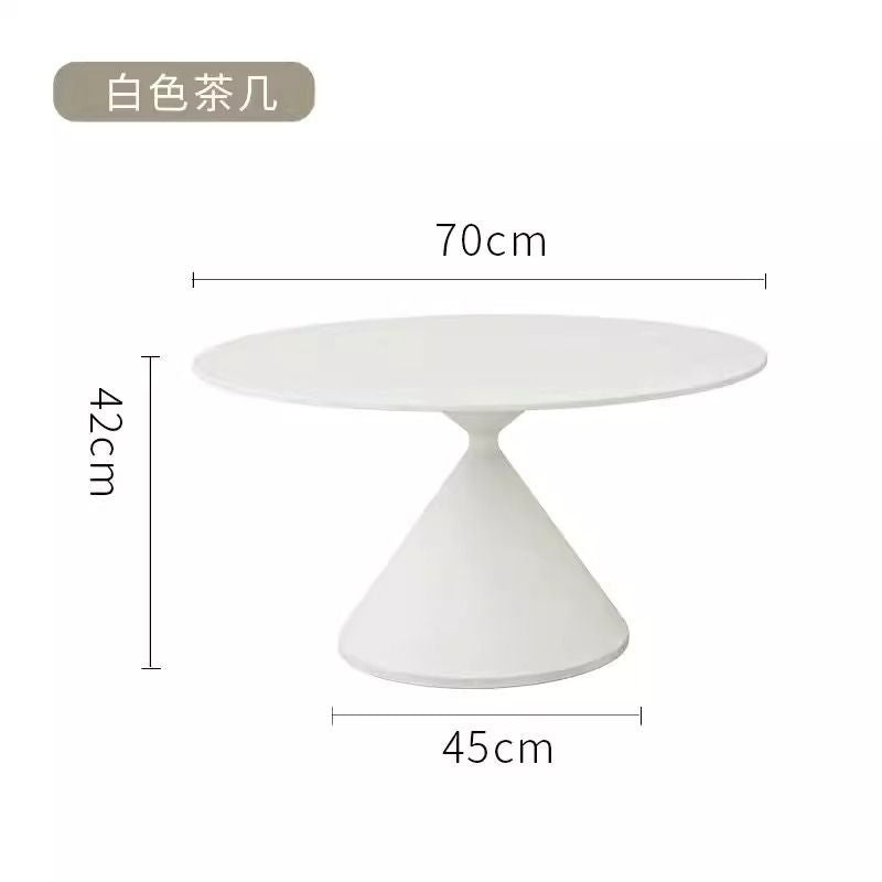 Cream style coffee table for homenormcore living room small apartment modern casualclassy round coffee table