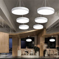 Led round pendant light barber shop lamp office ceiling light hanging wire light bar counter light live stream industrial style lighting fixture