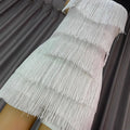 Knitted backless tassel dress sexy halter european and american hot girl bodycon jumpsuit