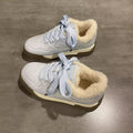 Best sellingfleece-linedniche style fur sneakers for women 2024new arrivalwintereasiest for matchthick sole german training shoes casual sports cotton shoes