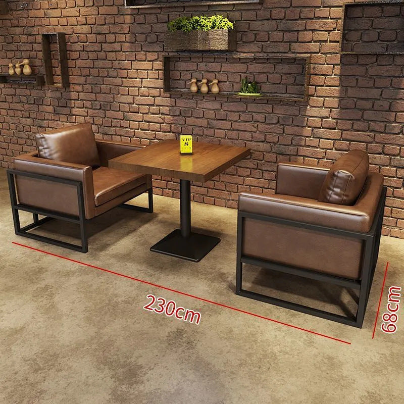 Ye feng tavern cafe bar sofa table and chair bbq shop hot pot western restaurant bar sofa