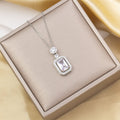 Tz-8235 silver white necklace