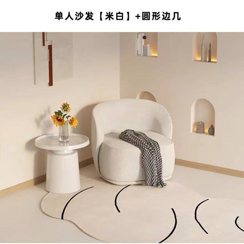 Single sofa chair popular balcony casual single chair beauty salon rest area reception negotiation table and chair combination scandinavian