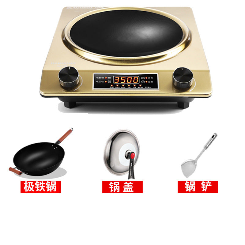 Factory direct concave induction cooker 3500w commercial high-power hot pot stir-fry battery oven home induction cooker